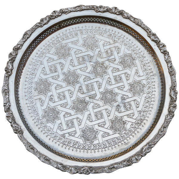 The Moroccan Room Silver Decorative Tray Perigold